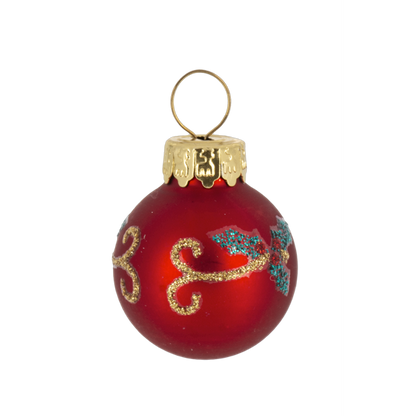 Slanted Glass Christmas Tree with Ornaments-Assorted, each sold separately