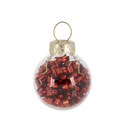 Slanted Glass Christmas Tree with Ornaments-Assorted, each sold separately