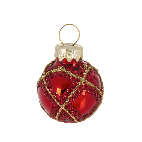 Slanted Glass Christmas Tree with Ornaments-Assorted, each sold separately