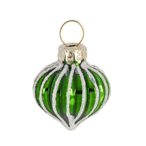 Slanted Glass Christmas Tree with Ornaments-Assorted, each sold separately