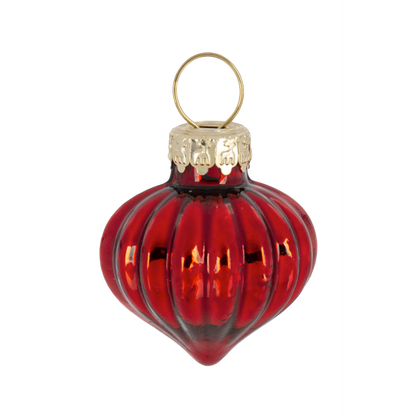 Slanted Glass Christmas Tree with Ornaments-Assorted, each sold separately