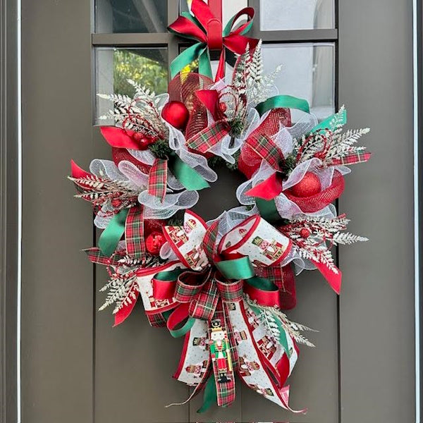 Small Nutcracker Wreath-Custom Design, Handmade
