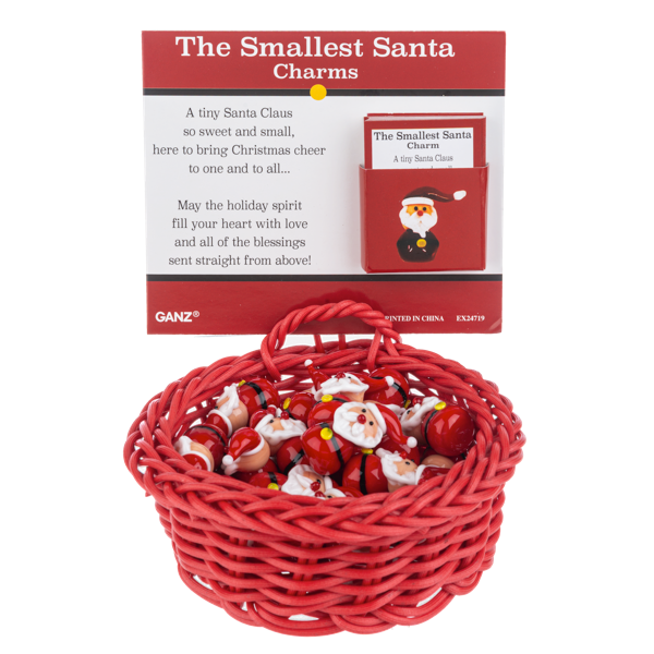The Smallest Santa Charm, with Sentiment Card