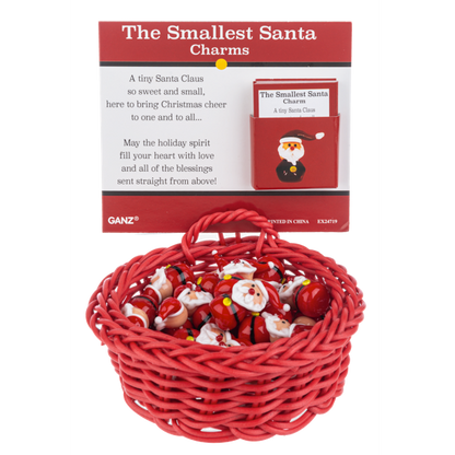 The Smallest Santa Charm, with Sentiment Card