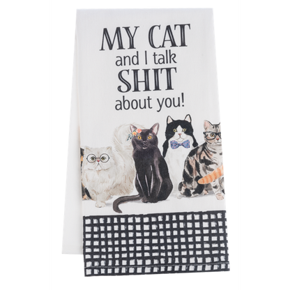 Snarky Cat Tea Towel-Assorted, each sold seperately