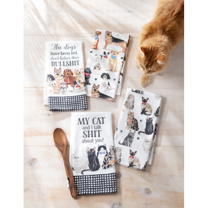 Snarky Cat Tea Towel-Assorted, each sold seperately