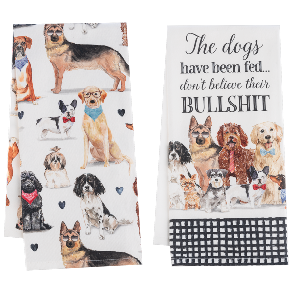 Snarky Dog Tea Towel-Assorted, each sold seperately