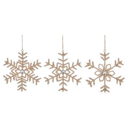 Boho Snowflake Ornament-Assorted, each sold separately