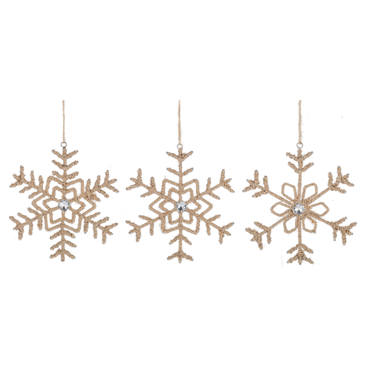 Boho Snowflake Ornament-Assorted, each sold separately