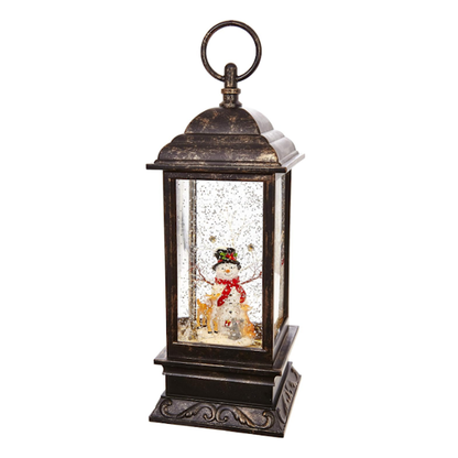 Snowman Musical Lighted Water Lantern