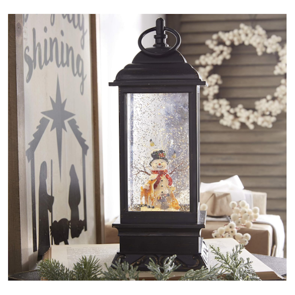 Snowman Musical Lighted Water Lantern