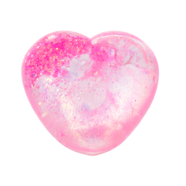 Sparkly Heart Squishies-Assorted Colors, each sold separately