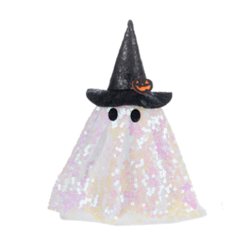 Sparkly Light Up Ghosts-Silver or White, each sold separately