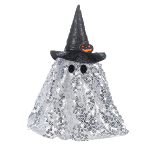 Sparkly Light Up Ghosts-Silver or White, each sold separately