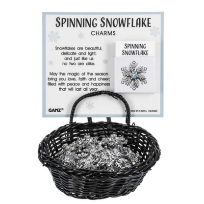 Spinning Snowflake Charm with Card