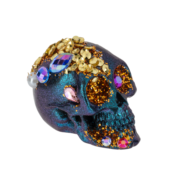 Spooky Sparkle Skull Charm with Insert Card-Assorted, each sold separately
