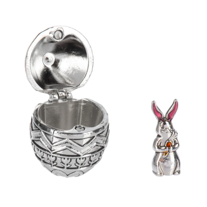 Springtime Egg with Bunny Charm, with Insert Card