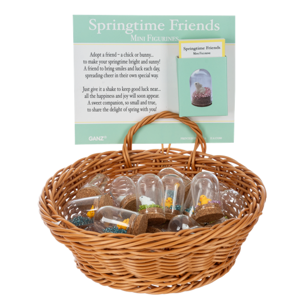 Springtime Friends Mini Cloche Figurine-Assorted, each sold seperately