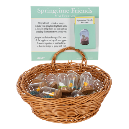 Springtime Friends Mini Cloche Figurine-Assorted, each sold seperately