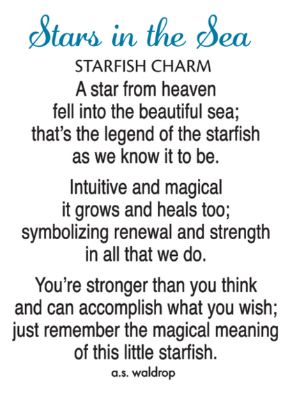 Stars in the Sea Charm, with Insert Card