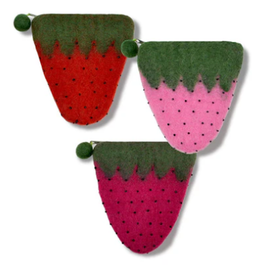Strawberry Coin Purse-Assorted Colors, each sold separately