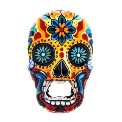 Sugar Skull Bottle Opener Magnets-Assorted, each sold separately