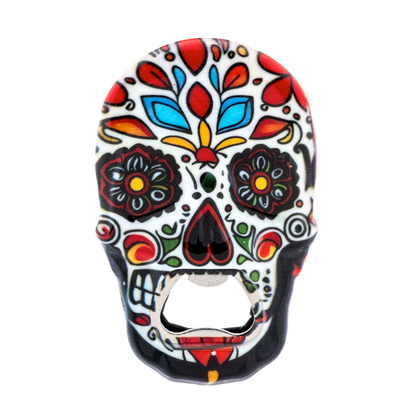 Sugar Skull Bottle Opener Magnets-Assorted, each sold separately