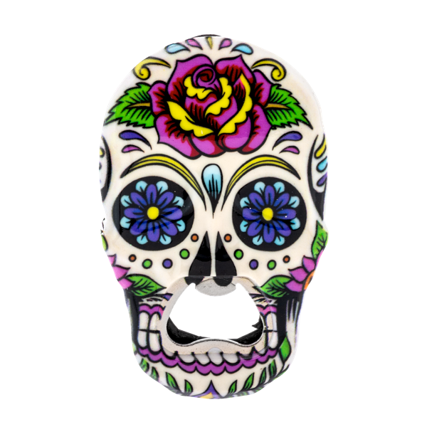 Sugar Skull Bottle Opener Magnets-Assorted, each sold separately