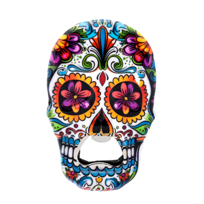 Sugar Skull Bottle Opener Magnets-Assorted, each sold separately
