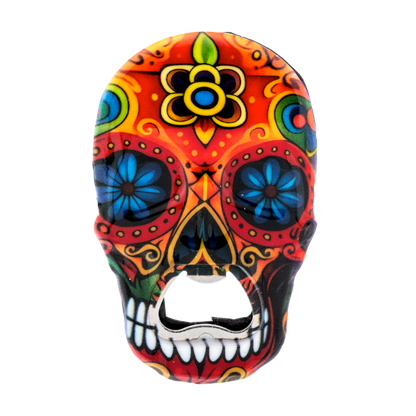 Sugar Skull Bottle Opener Magnets-Assorted, each sold separately