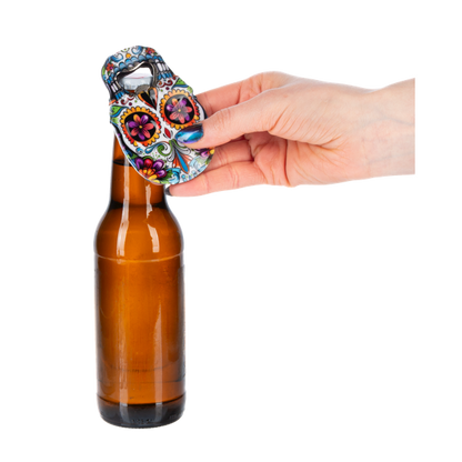 Sugar Skull Bottle Opener Magnets-Assorted, each sold separately