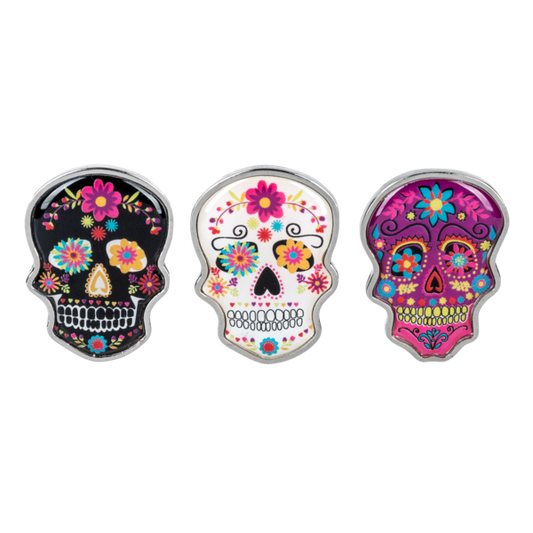 Sugar Skull Charms, with Insert Card-Assorted, sold seperately