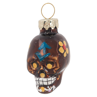 Sugar Skull Slanted Glass Tree with Ornaments-Assorted Styles, sold separately