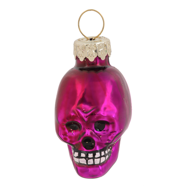 Sugar Skull Slanted Glass Tree with Ornaments-Assorted Styles, sold separately