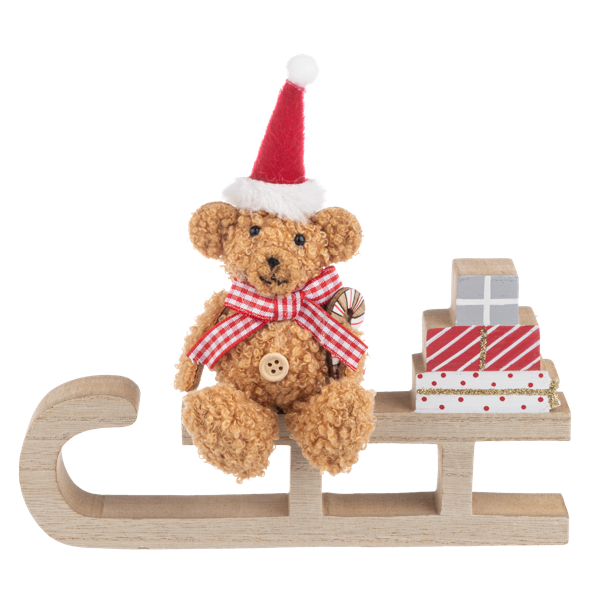 Teddy Bear Festive Figurine-Assorted, each sold separately