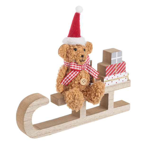 Teddy Bear Festive Figurine-Assorted, each sold separately