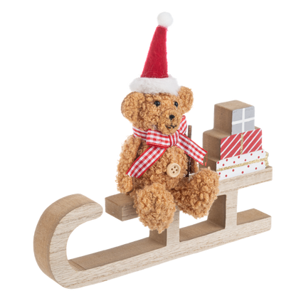 Teddy Bear Festive Figurine-Assorted, each sold separately