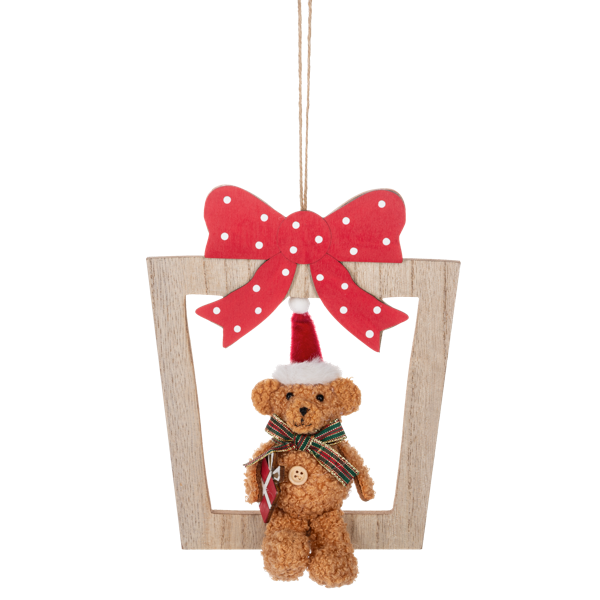 Teddy Bear Present Ornament-Assorted, each sold separately