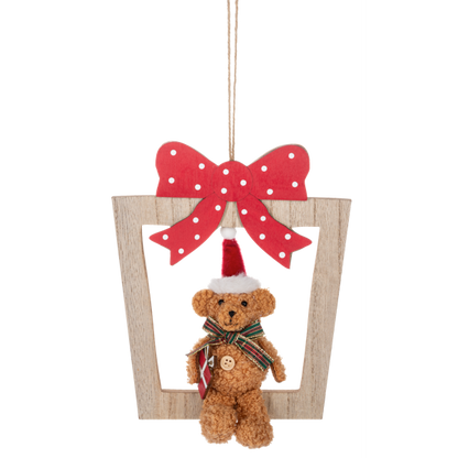 Teddy Bear Present Ornament-Assorted, each sold separately