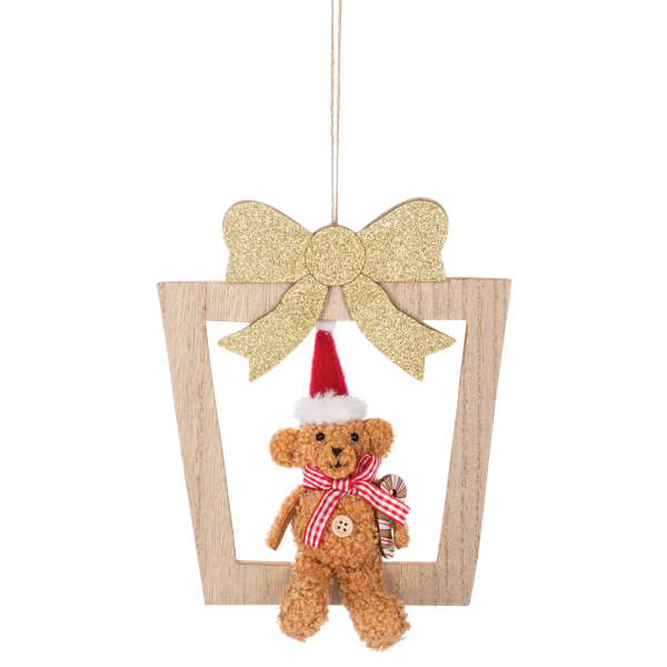 Teddy Bear Present Ornament-Assorted, each sold separately