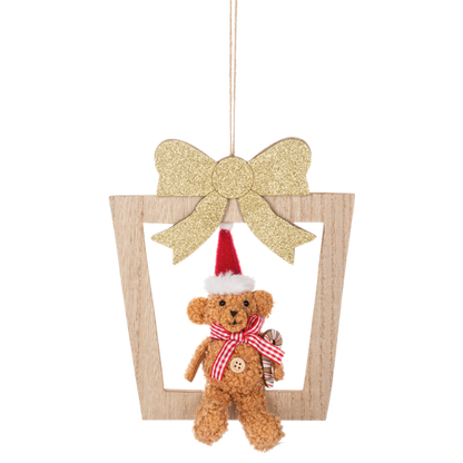 Teddy Bear Present Ornament-Assorted, each sold separately