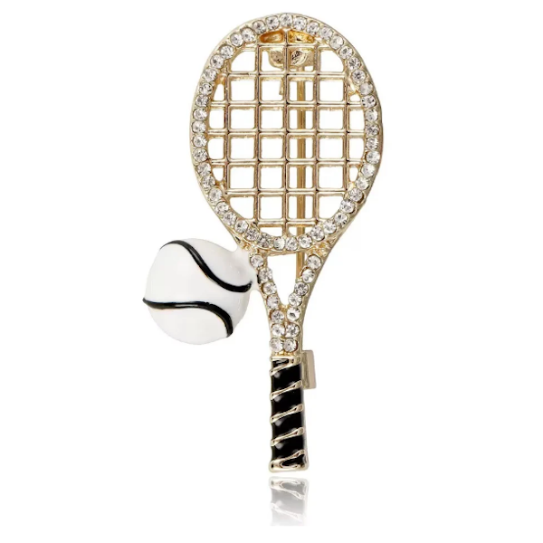 Tennis Rhinestone Brooch
