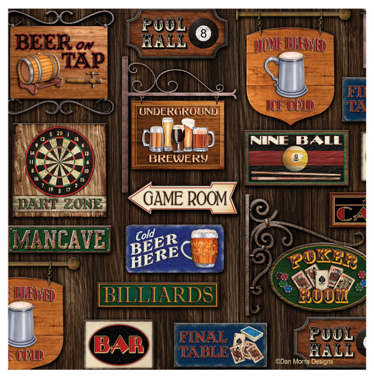 Thirstystone Decorative Drink Coaster Set, Game Room