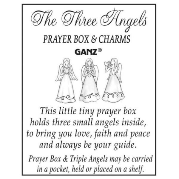 The Three Angels Prayer Box and Charms with Card