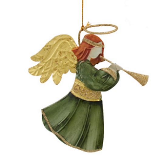 Tin Angel with Instruments Ornaments-Assorted Styles, each sold separately