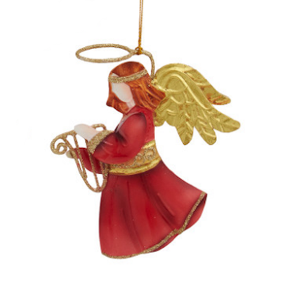 Tin Angel with Instruments Ornaments-Assorted Styles, each sold separately