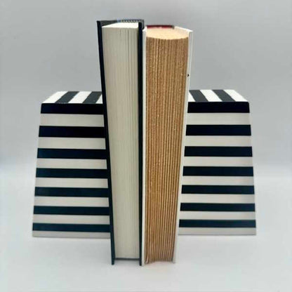 Towne Stripe Bookends-Pair