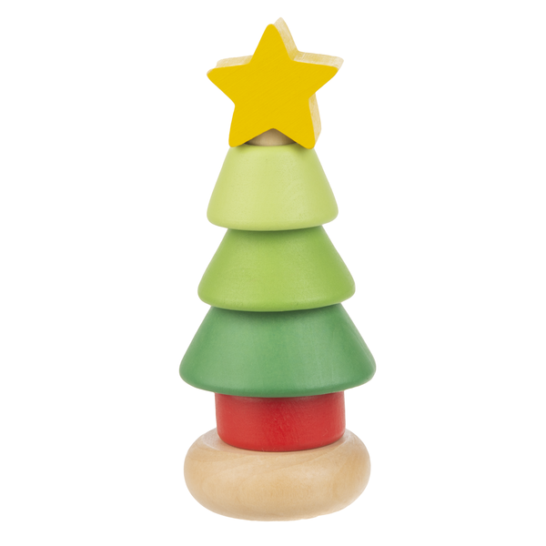 Wood Holiday Toy Stacker, Baby Toy