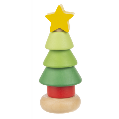 Wood Holiday Toy Stacker, Baby Toy