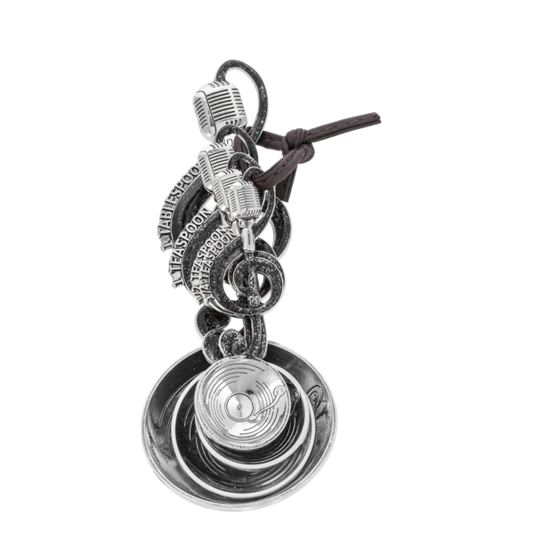 Treble Clef w/Mic Measuring Spoons-Set of 4